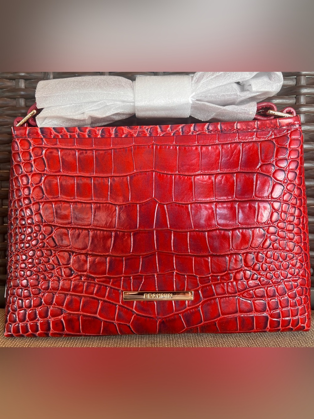 NWT Brahmin LORELEI Red Shoulder Bag